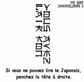 penché votre tete vers la droite